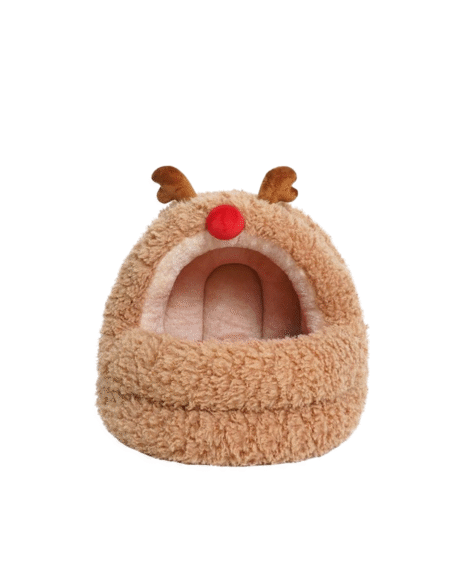 Reindeer Cat Cave Bed