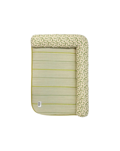 Cat Pillow Bed with a Daisy Border